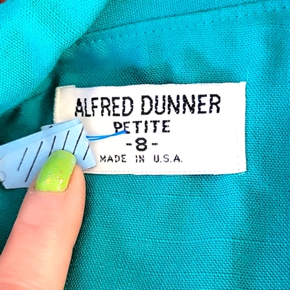 Vintage Alfred Dunner Turquoise Blue Blazer - Picture 6 of 9
